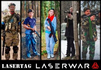 Командная игра: бойцы LASERWAR в разных образах.