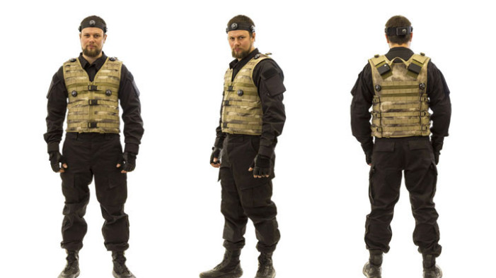 Разгрузочные жилеты с датчиками поражения под заказ