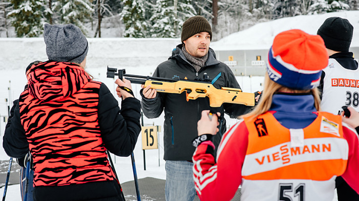 Лазерный биатлон в биатлонном комплексе  «Чайка»
