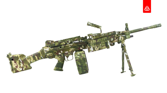 Камуфляжная окраска макета аквапринтом