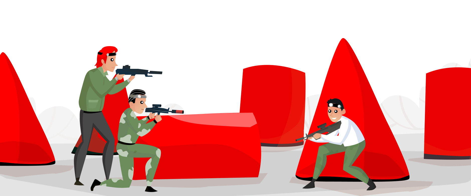 Надувные фигуры для лазертага