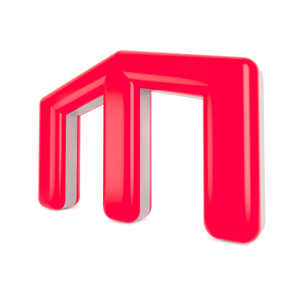 Надувная фигура «М-большая» (центр) - фото Надувная фигура «М-большая» (центр)