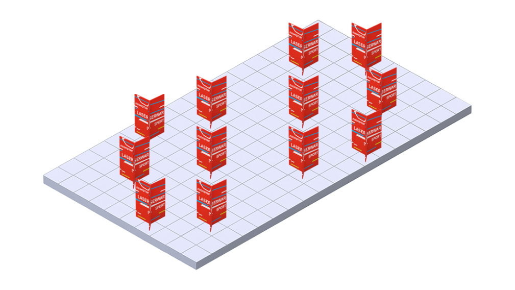 Игровое поле фигур для лазертага «Трикселион» 12 Игровое поле фигур для лазертага «Трикселион» 12