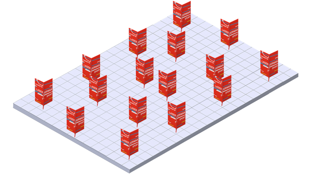 Игровое поле фигур для лазертага «Трикселион» 16 Игровое поле фигур для лазертага «Трикселион» 16