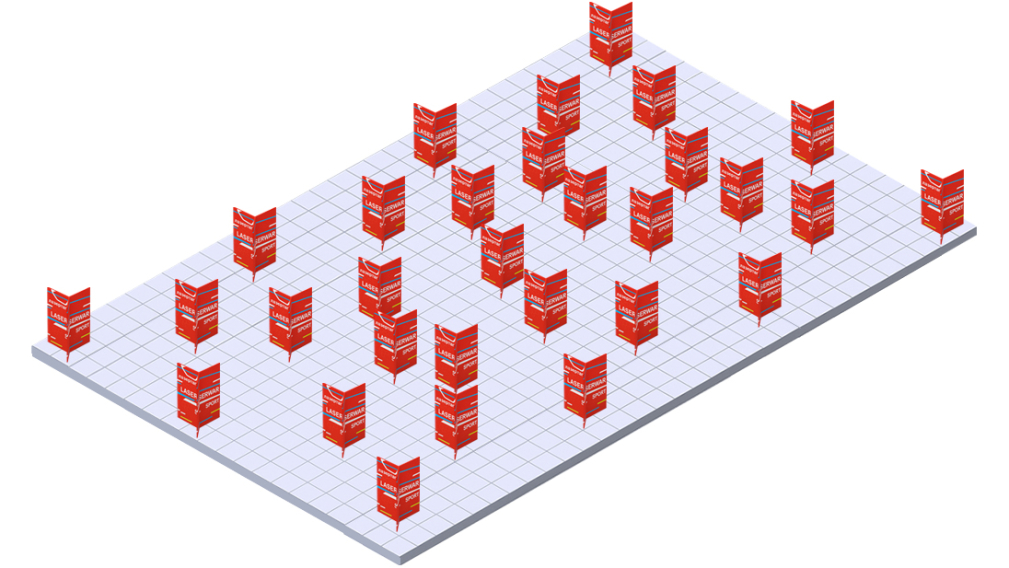 Игровое поле фигур для лазертага «Трикселион» 30 Игровое поле фигур для лазертага «Трикселион» 30