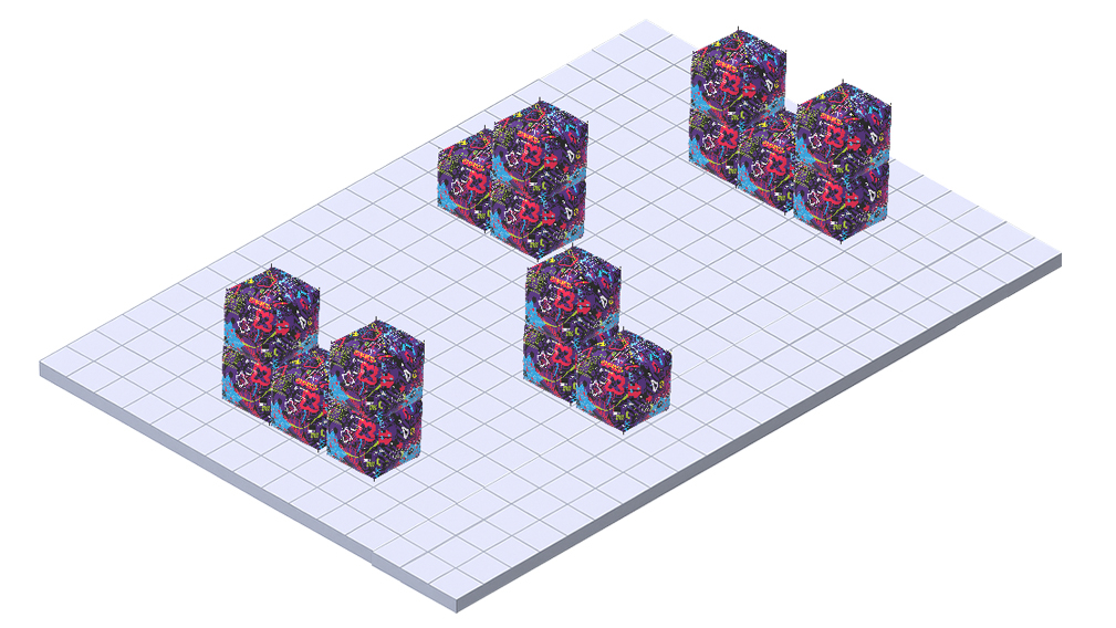 Игровое поле надувных укрытий «CUBIC» фиджитал 2 Игровое поле надувных укрытий «CUBIC» фиджитал 2