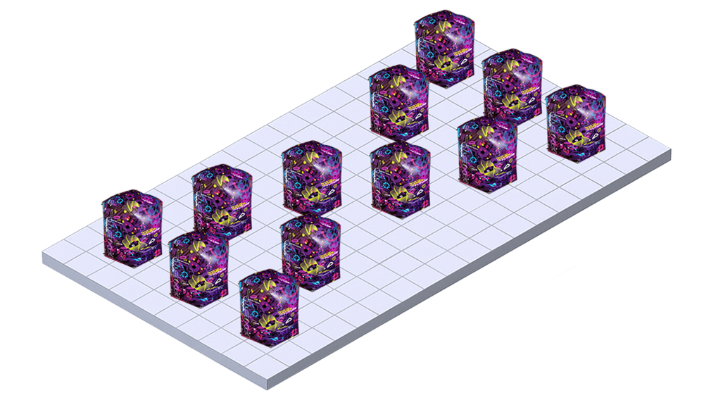 Игровое поле надувных укрытий «Стена» фиджитал - фото 1