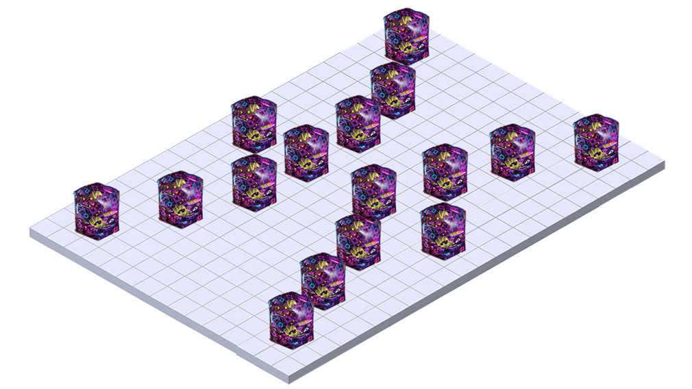 Игровое поле надувных укрытий «Стена» фиджитал - фото 2