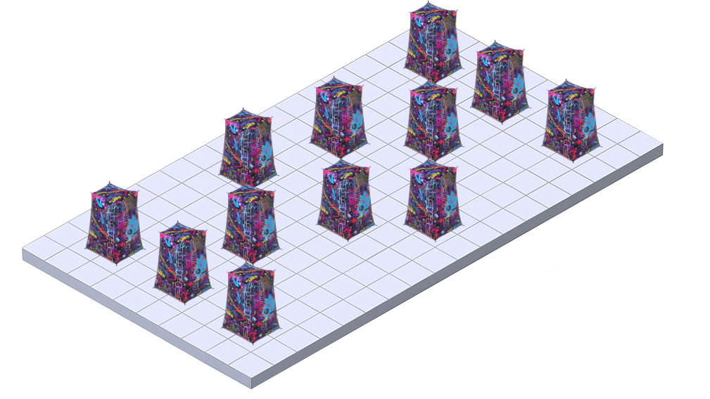 Игровое поле надувных укрытий «TOWER» фиджитал Игровое поле надувных укрытий «TOWER» фиджитал