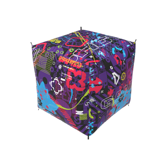 Надувное укрытие для лазертага «CUBIC» фиджитал - фото 1