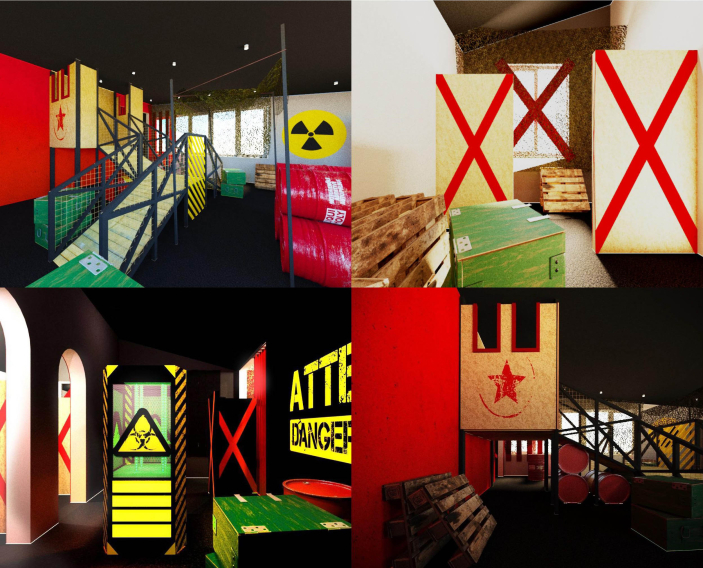 Разработка дизайн-проекта лазертаг-арены + авторский надзор - фото 11